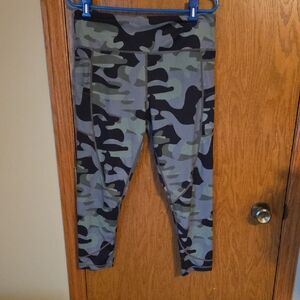 ZYIA Green Camouflage Leggings